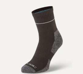 Șosete ciclism Sealskinz Solo QuickDry Ankle Length Sock Black/Grey XL Șosete ciclism