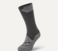 Șosete ciclism Sealskinz Waterproof All Weather Mid Length Sock Black/Grey Marl L Șosete ciclism