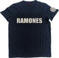 Ramones Logo & Presidential Seal Navy Blue L T-Shirt