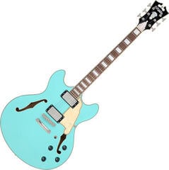 Chitară semi-acustică D'Angelico Premier DC Surf Green Chitară semi-acustică