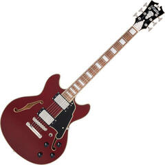 Halbresonanz-Gitarre D'Angelico Premier Mini DC Burnt Red Halbresonanz-Gitarre
