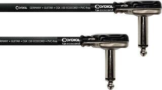 Пач кабел Cordial Ecocord RR-PANCAKE Черeн/Ъглов - Ъглов