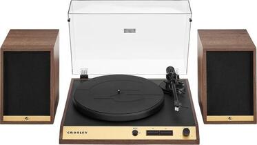 Crosley C72 Walnut Turntable kit (Like new)