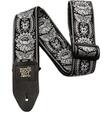 Ernie Ball Classic Jacquard Silver Orleans Textile guitar strap (Like new)