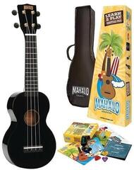 Soprano ukulele Mahalo MR1 Essential Pack Black Soprano ukulele