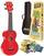 Soprano Ukulele Mahalo MR1 Essential Pack Red Soprano Ukulele