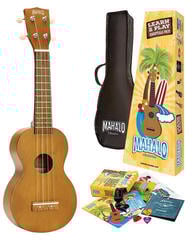Soprano Ukulele Mahalo MR1 Essential Pack Transparent Brown Soprano Ukulele