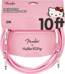 Nástrojový kábel Fender Hello Kitty Instrument 10ft / 3‚05 m Rovný - Rovný Nástrojový kábel