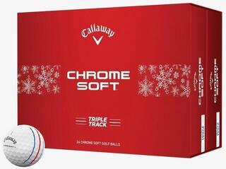 Bolas de golfe Callaway Chrome Soft 2024 White Triple Track Bolas de golfe