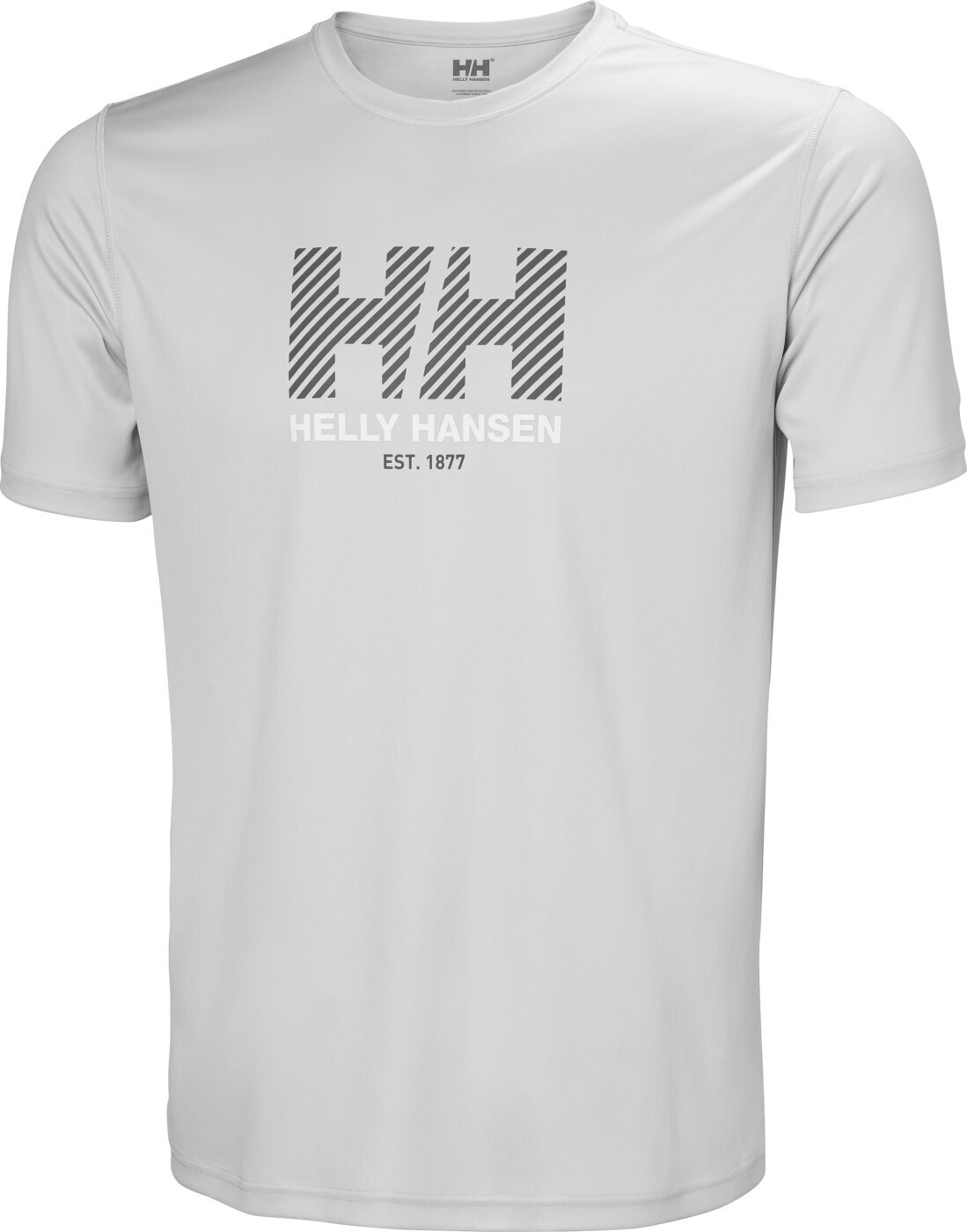 Cămaşă Helly Hansen Tech Graphic 2.0 Tricou cu mânecă scurtă Grey Fog XL