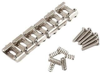 Pod de chitară Fender Pure Vintage Strat Pat. Pend Saddle Kit Nickel Pod de chitară