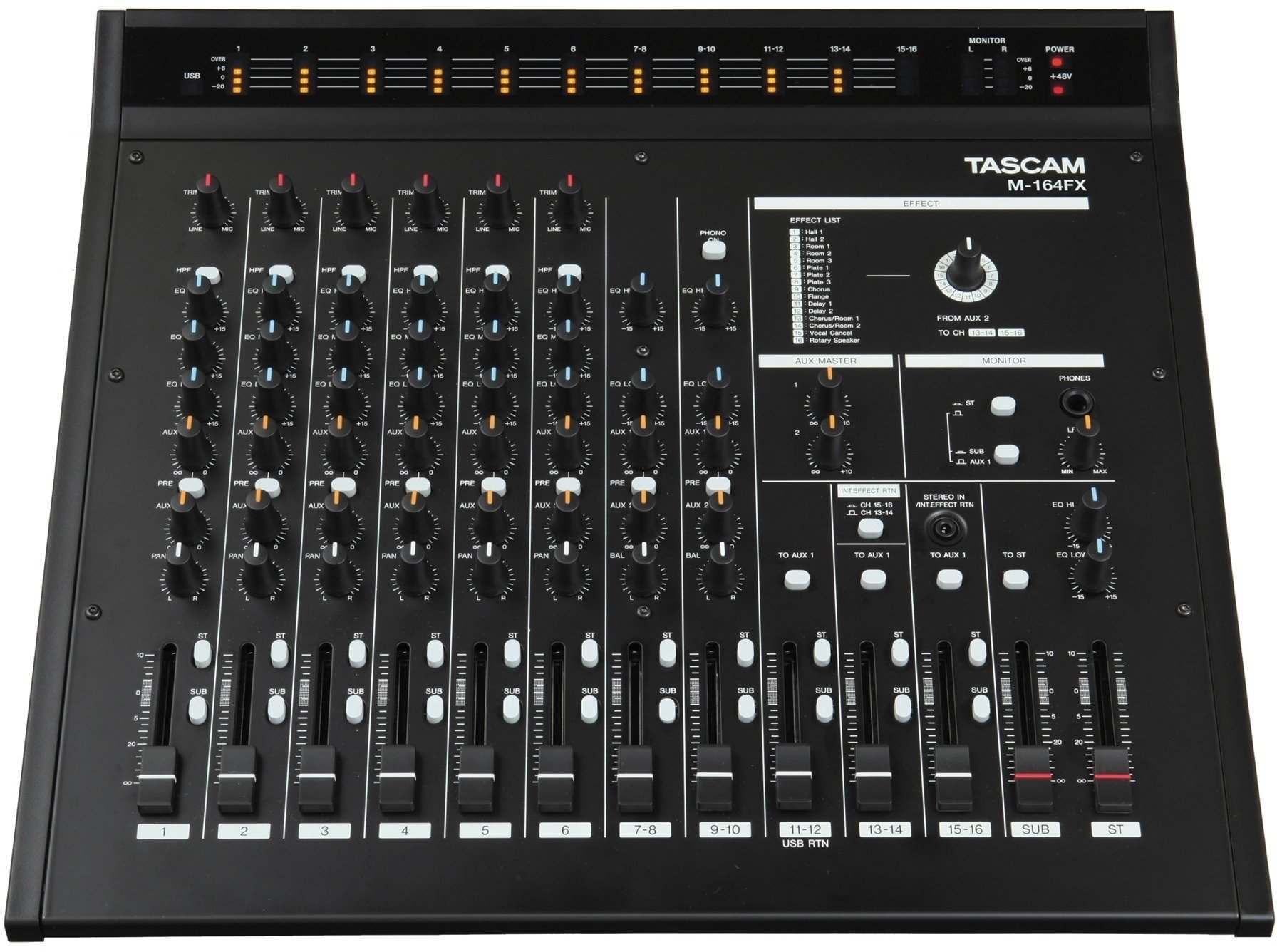 Analoog mengpaneel Tascam M-164FX