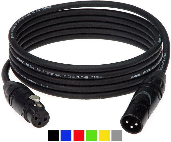 Mikrofónový kábel Klotz M1FM1N0100 Čierna 100 cm