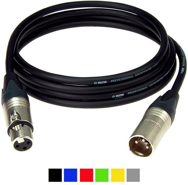 Câble pour microphone Klotz M1FM1N0300 Noir 3 m