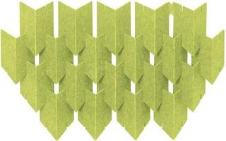 Absorpcijska pena Mega Acoustic DART-PET 12 Pieces Green Absorpcijska pena
