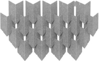 Panou absorbant din spumă Mega Acoustic DART-PET 12 Pieces Gray Panou absorbant din spumă