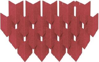 Absorbent foam panel Mega Acoustic DART-PET 12 Pieces Dark Red Absorbent foam panel