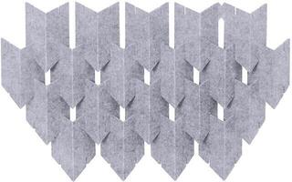 Absorpcijska pena Mega Acoustic DART-PET 12 Pieces White-Gray Absorpcijska pena
