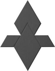 Absorbent Schaumstoffplatte Mega Acoustic FACLON-PET 10 Pieces Gray Absorbent Schaumstoffplatte