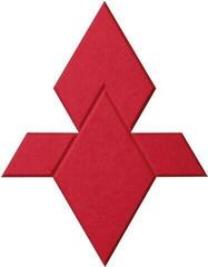 Absorbent foam panel Mega Acoustic FACLON-PET 10 Pieces Dark Red Absorbent foam panel