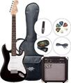 SX SE1 Black Elektrisk guitar