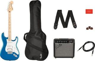 Electric guitar Fender Squier Affinity Series Stratocaster HSS Pack MN Lake Placid Blue Electric guitar