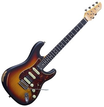 E-Gitarre Eko guitars Aire Relic Sunburst E-Gitarre - 1