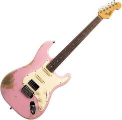 Elektrische gitaar Henry's ST-1 Boa Pink Relic Elektrische gitaar