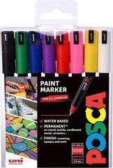 Fixa Uni Posca 60.1921 Sada akrylových fixů 0,7 mm Basic 8 ks