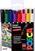 Pixur cu pâslă Uni Posca 60.1921 Set de markere acrilice 0,7 mm Basic 8 Bucăți