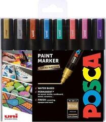 Felt-Tip Pen Uni Posca 60.1955 Set of Acryl Markers 1,8 - 2,5 mm Metallic 8 pcs