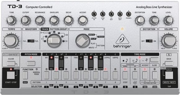 Syntetizátor Behringer TD-3 Syntetizátor Silver - 1