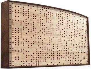Panou absorbant din lemn Mega Acoustic AcouStand Binary Diffuser Negative Sonoma Oak/Walnut/Red Panou absorbant din lemn