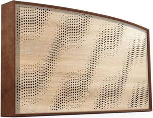 Absorbent leseni panel Mega Acoustic AcouStand SineWave Sonoma Oak/Alder/Black Absorbent leseni panel