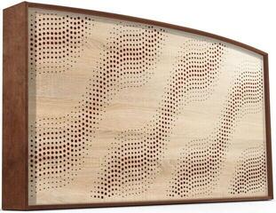 Panou absorbant din lemn Mega Acoustic AcouStand SineWave Sonoma Oak/Alder/Red Panou absorbant din lemn