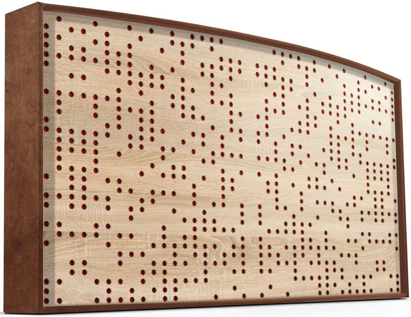 Panou absorbant din lemn Mega Acoustic AcouStand Binary Diffuser Negative Sonoma Oak/Alder/Red Panou absorbant din lemn