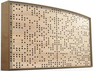 Absorbent wood panel Mega Acoustic AcouStand Binary Diffuser Sonoma Oak/Natural/Black Absorbent wood panel