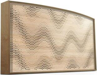 Sugerianti medienos plokštė Mega Acoustic AcouStand Sinus Sonoma Oak/Natural/Black