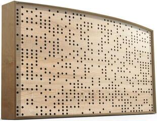 Panou absorbant din lemn Mega Acoustic AcouStand Binary Diffuser Negative Sonoma Oak/Natural/Black Panou absorbant din lemn