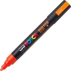 Felt-Tip Pen Uni Posca PC-5M Acrylic Marker 1,8 - 2,5 mm F04 Fluo Orange 1 pc
