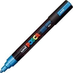 Felt-Tip Pen Uni Posca PC-5M Acrylic Marker 1,8 - 2,5 mm M33 Metallic Blue 1 pc