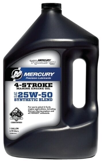 Lodný motorový olej 4 takt Quicksilver Racing 4-Stroke Marine Oil Synthetic Blend 25W-50 4 L Lodný motorový olej 4 takt