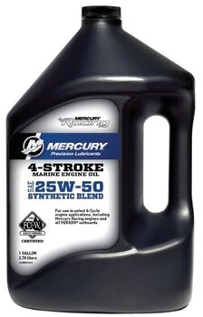 Lodný motorový olej 4 takt Quicksilver Racing 4-Stroke Marine Oil Synthetic Blend 25W-50 4 L Lodný motorový olej 4 takt - 1