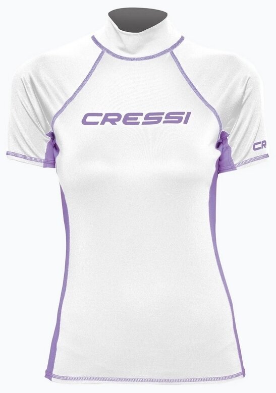 Cressi Rash Guard Lady Koszulka z krótkim rękawem White/Lilac M