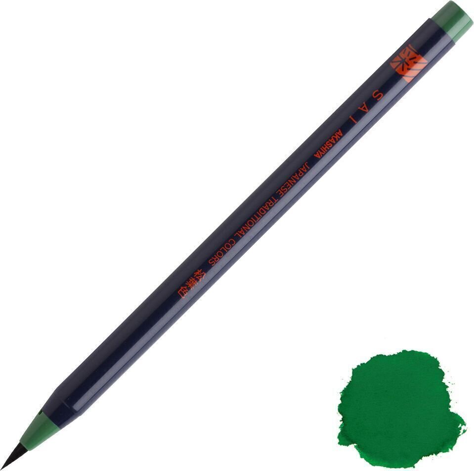 Flomaster Akashiya SAI Japanese Akvarel flomasteri 19 Dark Green 1 kom