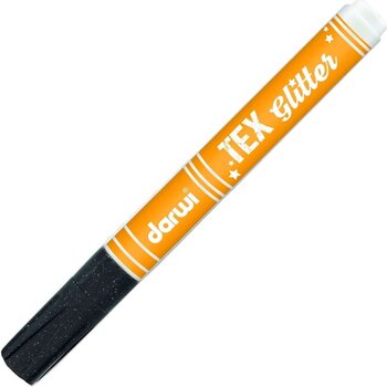 Fixa Darwi Tex Fabric Glitter Marker Fix na textil Black 6 ml 1 ks - 1
