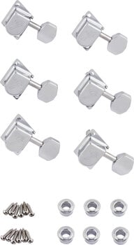 Guitar Tuning Machines Fender 70s ''F'' Style Stratocaster/Telecaster Chrome Guitar Tuning Machines - 1