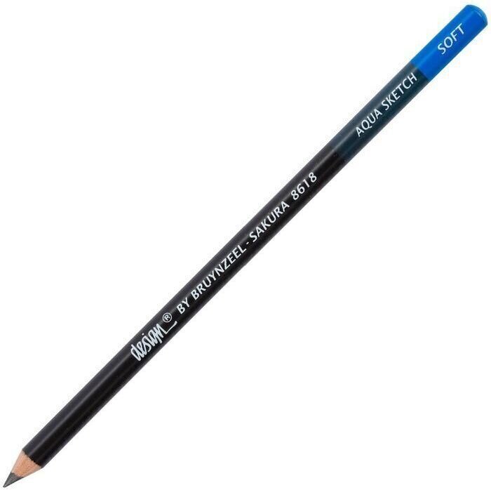 Crayon graphite Bruynzeel Design Aqua Sketch Crayon d'artiste Soft Aqua 1 pc
