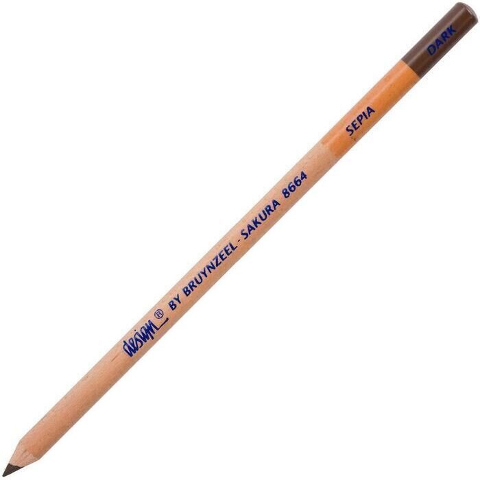 Matita di grafite Bruynzeel Design Matita per artisti Sepia Dark 1 pz