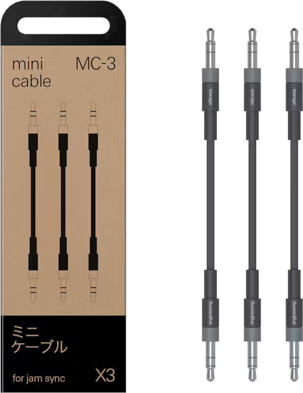 Cablu patch Teenage Engineering MC-3 PO Sync 3-Pack 15 cm Drept - Drept Cablu patch